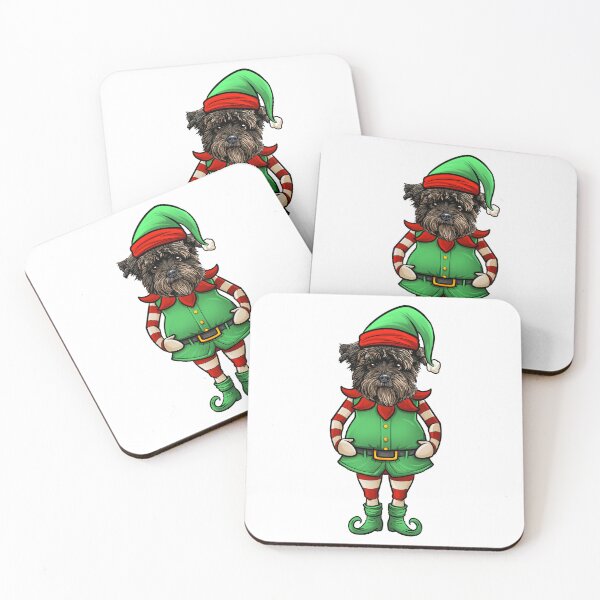 Item preview, Funny Christmas Elf Affenpinscher designed and sold by whyitsme.