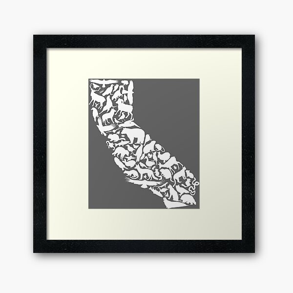 Item preview, California wildlife silhouette - white designed and sold by tahoekerri.