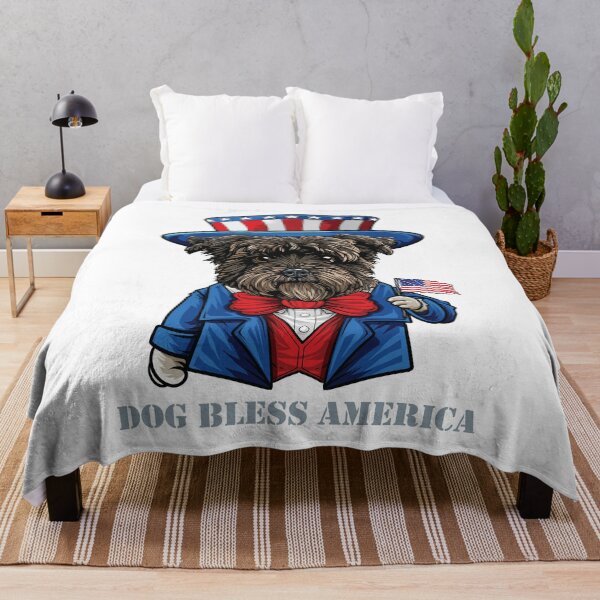 Item preview, Affenpinscher Dog Bless America designed and sold by whyitsme.