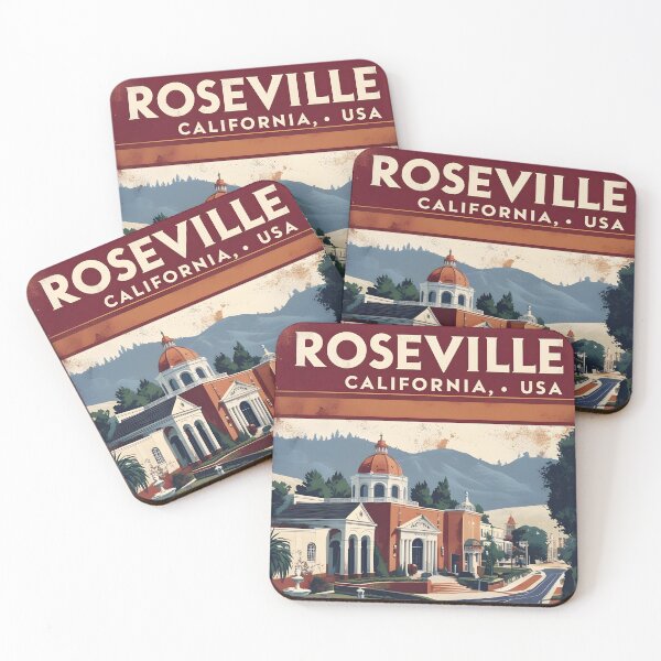 Item preview, Roseville California 1950s USA Vintage Travel Tourism  designed and sold by TravelersGems.