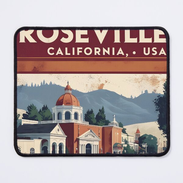 Item preview, Roseville California 1950s USA Vintage Travel Tourism designed and sold by TravelersGems.