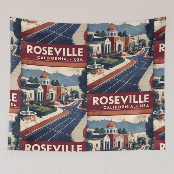 Item preview, Roseville California 1950s USA Vintage Travel Tourism  designed and sold by TravelersGems.