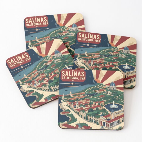 Item preview, Salinas California 1950s USA Vintage Travel Tourism  designed and sold by TravelersGems.