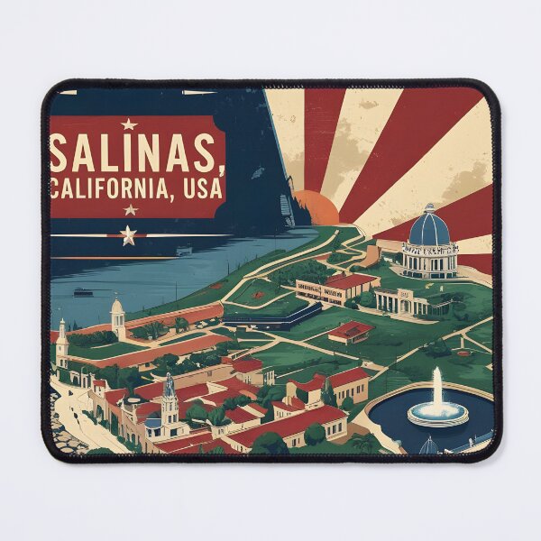 Item preview, Salinas California 1950s USA Vintage Travel Tourism  designed and sold by TravelersGems.