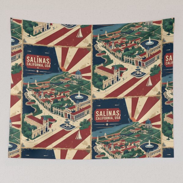 Item preview, Salinas California 1950s USA Vintage Travel Tourism  designed and sold by TravelersGems.