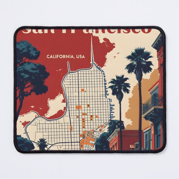 Item preview, San Francisco California 1950s USA Vintage Travel Tourism designed and sold by TravelersGems.