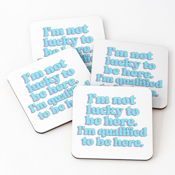 Item preview, I'm Not Lucky to Be Here – Medical Confidence Sticker | Healthcare Empowerment Quote designed and sold by StephAureusMD.