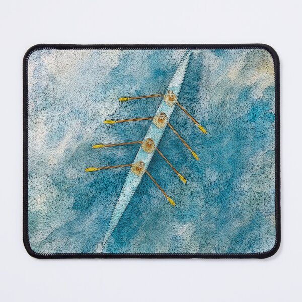 Item preview, Rowing Quad Watercolor – Aerial Crew Boat Art Print for Rowers & Coaches designed and sold by Michael van der Hoorn.