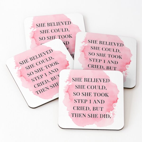 Item preview, She Believed She Could – Step 1 Med School Sticker | Funny USMLE Motivation designed and sold by StephAureusMD.