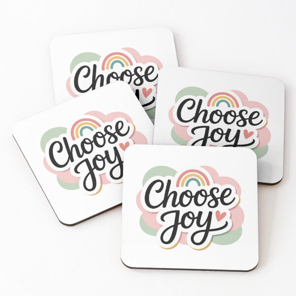 Item preview, Choose Joy Sticker – Colorful Rainbow & Heart Design, Positive Affirmation Vinyl Decal for Planners, Water Bottles, Laptops & Journals designed and sold by Design Den.
