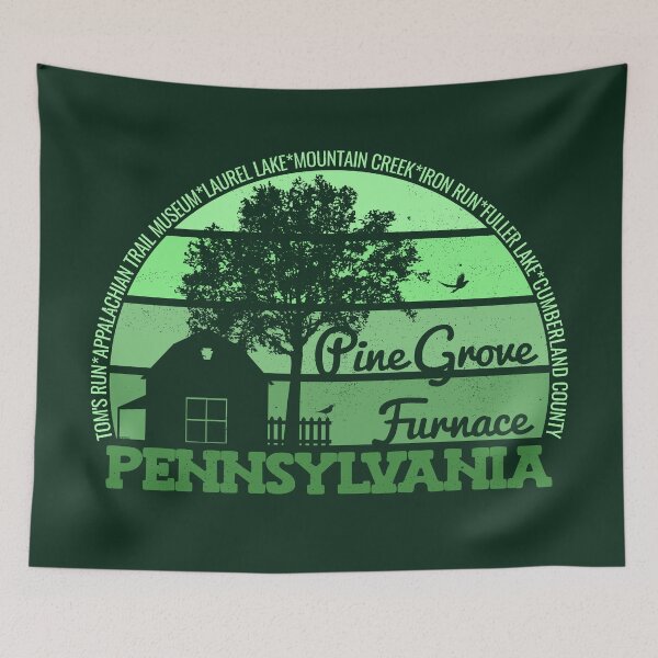 Item preview, Pine Grove Furnace Pennsylvania Sunset Retro Vintage Local Pride Logo designed and sold by CRHPOD20.