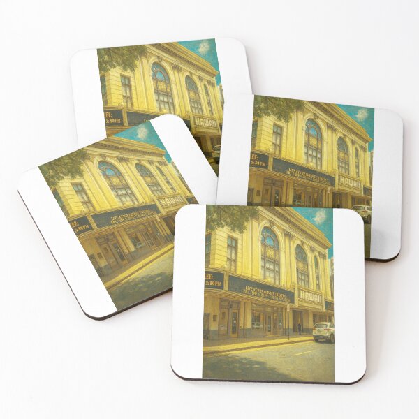 Item preview, Hawaii Theatre Honolulu | Vintage Cinema Front - Nostalgic Cityscape designed and sold by GeEeN.