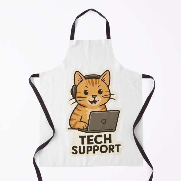 Item preview, Tech support cat designed and sold by Byte Sized Artworks.