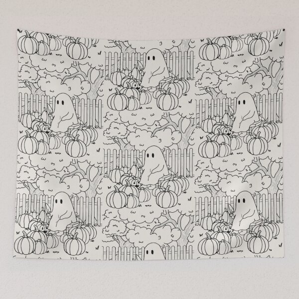 Item preview, Ghost carving pumpkins  designed and sold by Artistkhg.