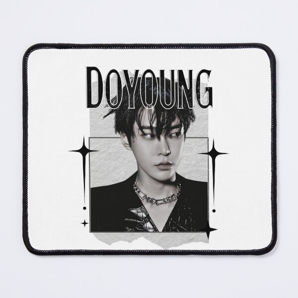 Item preview, NCT Doyoung (도영) Kpop Boy Group Monochrome Black and White Classic Design Collage designed and sold by HELL0WBELLO.
