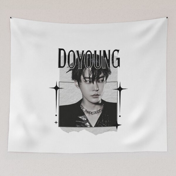 Item preview, NCT Doyoung (도영) Kpop Boy Group Monochrome Black and White Classic Design Collage  designed and sold by HELL0WBELLO.