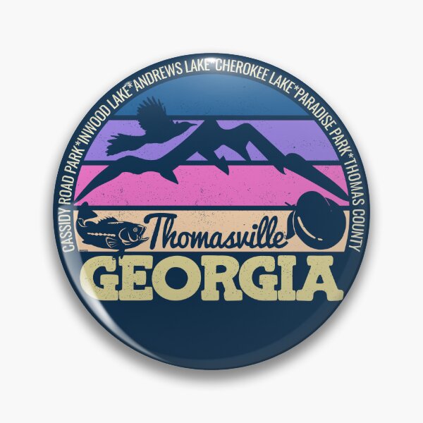 Item preview, Thomasville Georgia Sunset Retro Vintage Local Pride Logo designed and sold by CRHPOD20.