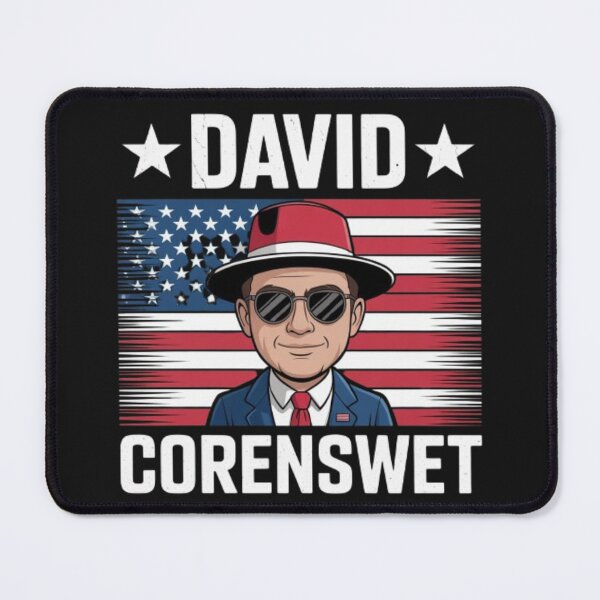 Item preview, David Corenswet Cartoon – Patriotic American Flag Suit & Hat Art designed and sold by dortmond.