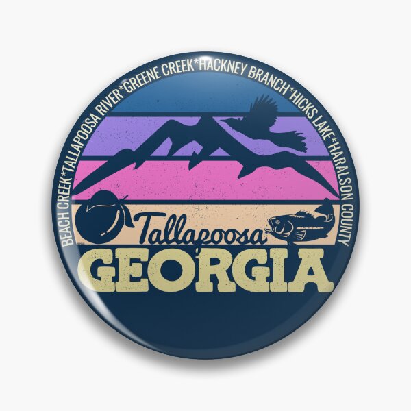 Item preview, Tallapoosa Georgia Sunset Retro Vintage Local Pride Logo designed and sold by CRHPOD20.