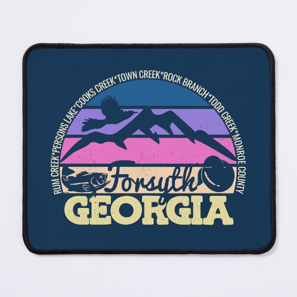 Item preview, Forsyth Georgia Sunset Retro Vintage Local Pride Logo designed and sold by CRHPOD20.