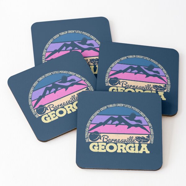 Item preview, Barnesville Georgia Sunset Retro Vintage Local Pride Logo designed and sold by CRHPOD20.