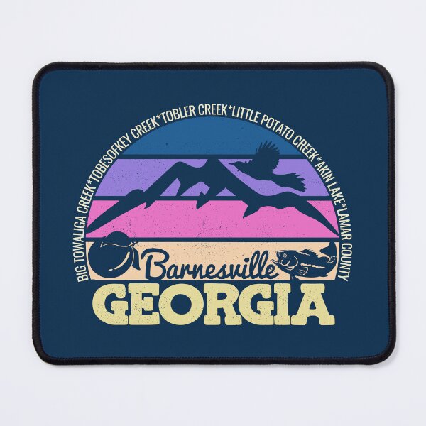 Item preview, Barnesville Georgia Sunset Retro Vintage Local Pride Logo designed and sold by CRHPOD20.