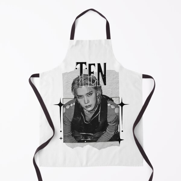 Item preview, NCT Ten (텐) Kpop Boy Group Monochrome Black and White Classic Design Collage designed and sold by HELL0WBELLO.