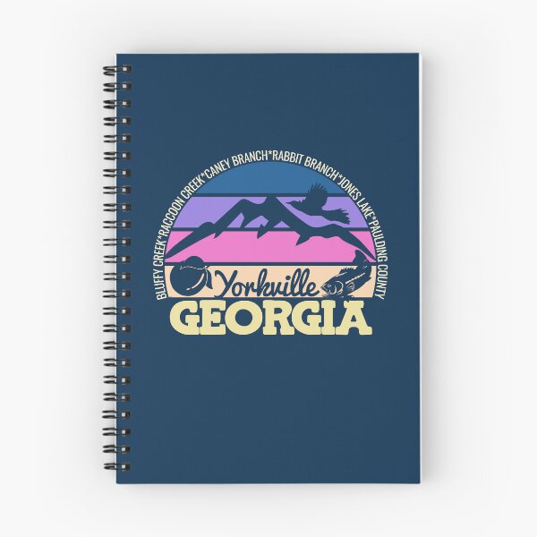 Item preview, Yorkville Georgia Sunset Retro Vintage Local Pride Logo designed and sold by CRHPOD20.