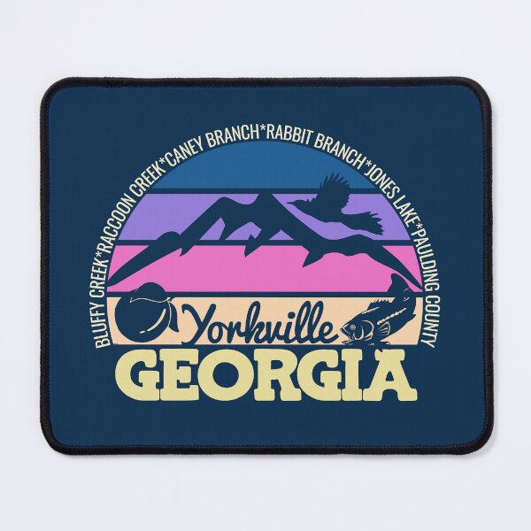 Item preview, Yorkville Georgia Sunset Retro Vintage Local Pride Logo designed and sold by CRHPOD20.
