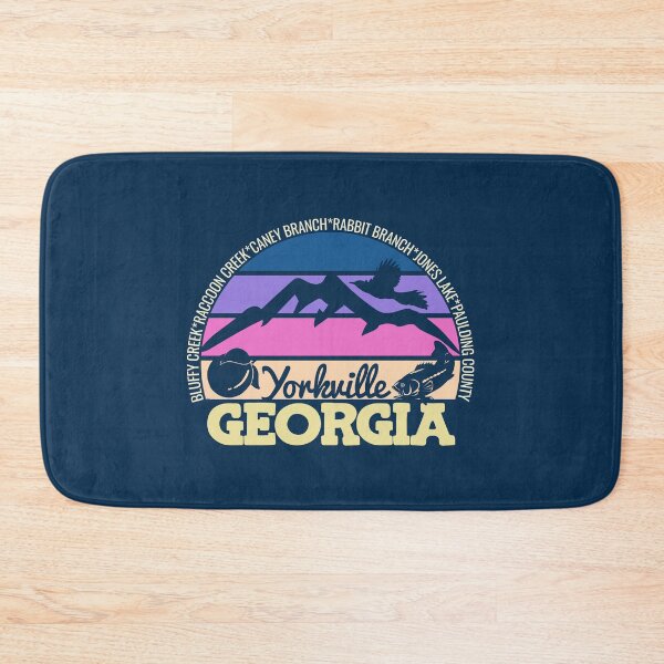 Item preview, Yorkville Georgia Sunset Retro Vintage Local Pride Logo designed and sold by CRHPOD20.