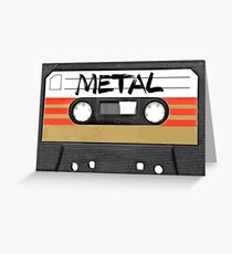 Heavy metal Music band logo Greeting Card