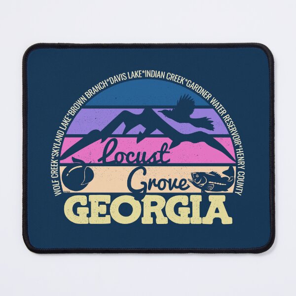 Item preview, Locust Grove Georgia Sunset Retro Vintage Local Pride Logo designed and sold by CRHPOD20.