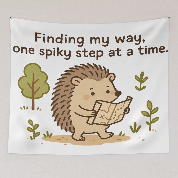 Item preview, Finding My Way, One Spiky Step at a Time designed and sold by CappieLab.