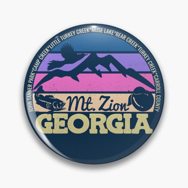 Item preview, Mt. Zion Georgia Sunset Retro Vintage Local Pride Logo designed and sold by CRHPOD20.