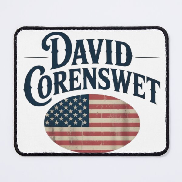 Item preview, David Corenswet Vintage Americana Design – Distressed USA Flag Typography Art designed and sold by dortmond.