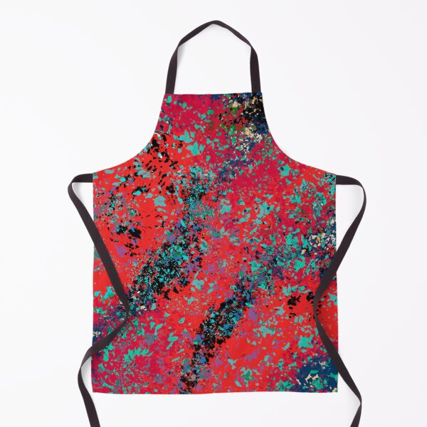 Item preview, Multicolor confetti with blue specks on red. designed and sold by MYTOPSHELF.