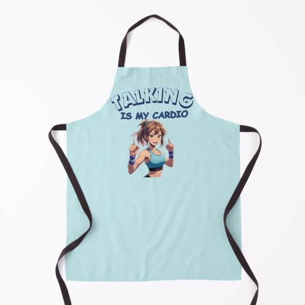 Item preview, Talking Is My Cardio anime style designed and sold by BreakupCentral.