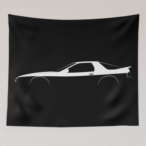 Item preview, RX-7 FC (White) designed and sold by Car Silhouettes.