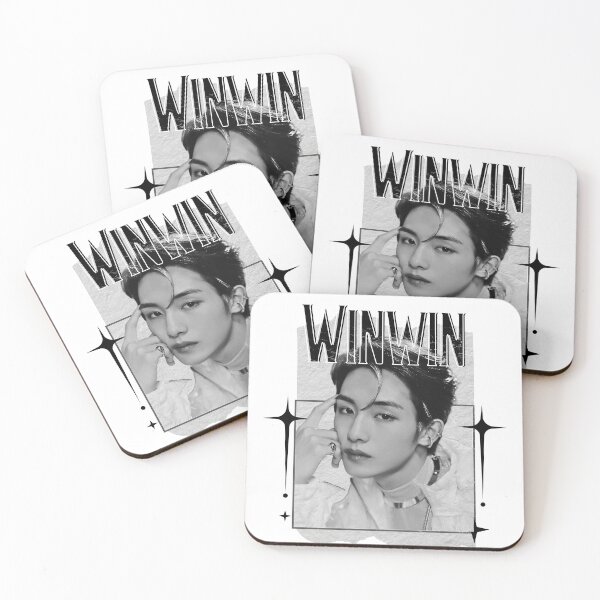 Item preview, NCT Winwin (윈윈) Kpop Boy Group Monochrome Black and White Classic Design Collage  designed and sold by HELL0WBELLO.
