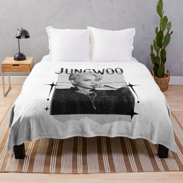 Item preview, NCT Jungwoo (정우) Kpop Boy Group Monochrome Black and White Classic Design Collage  designed and sold by HELL0WBELLO.