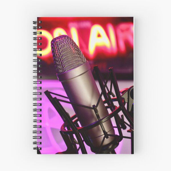 Item preview, Professional Studio Condenser Microphone With Neon Background designed and sold by Super Retro Digital.