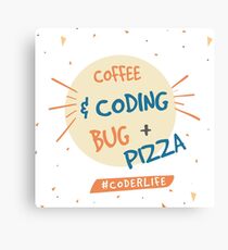 #CoderLife Canvas Print
