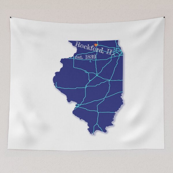 Item preview, Rockford, IL [Azul] designed and sold by PhilbonianDezin.