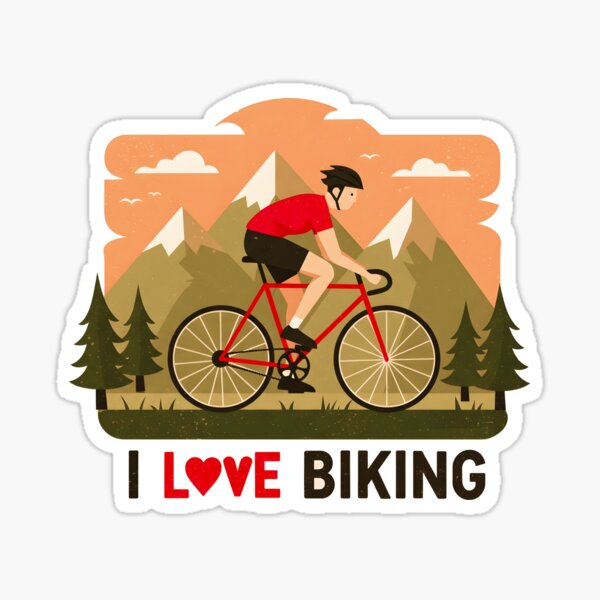 Item preview, Vintage Trail Rider: I Love Biking Design designed and sold by All-Shopping.
