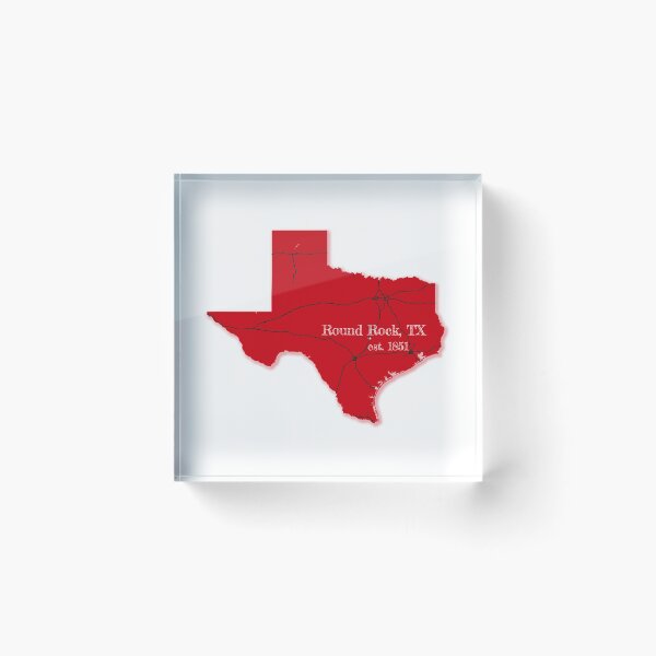 Item preview, Round Rock, TX [Red] designed and sold by PhilbonianDezin.