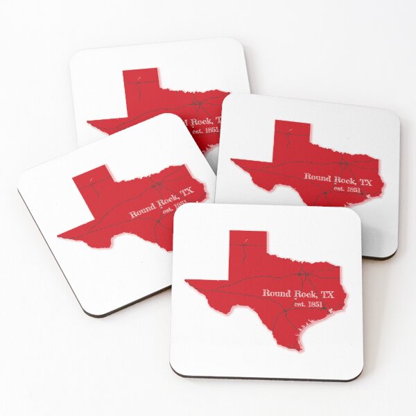Item preview, Round Rock, TX [Red] designed and sold by PhilbonianDezin.