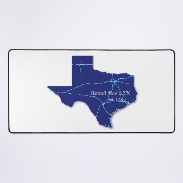 Item preview, Round Rock, TX [Blue] designed and sold by PhilbonianDezin.