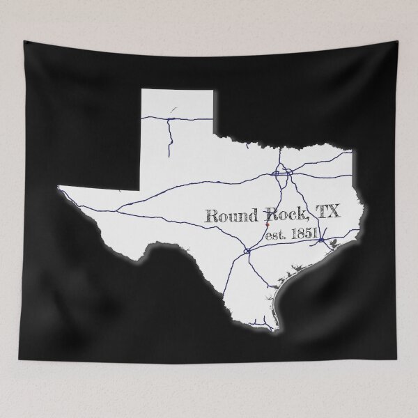 Item preview, Round Rock, TX [White] designed and sold by PhilbonianDezin.