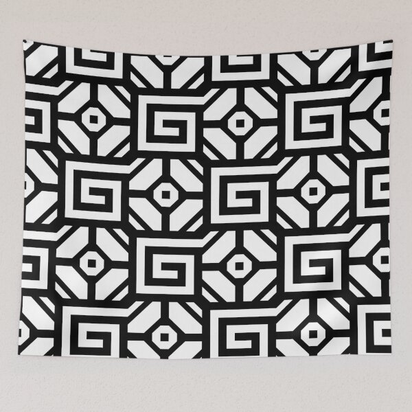 Item preview, Retro Art Deco Geometric Pattern 24.P06b.022.024 designed and sold by Space & Care - Art Deco GeoMetrica.