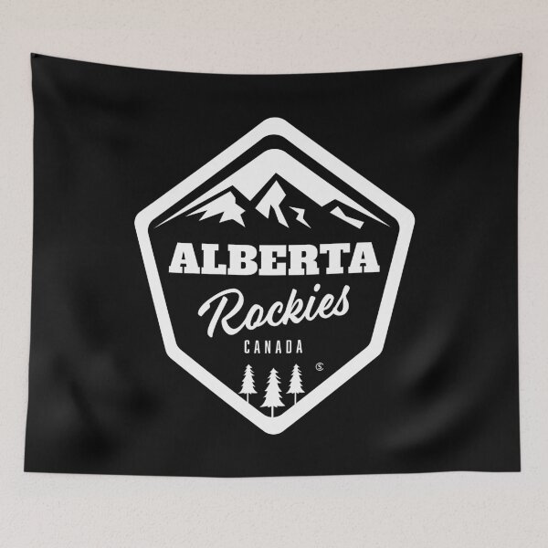 Artikelvorschau, Alberta Rockies (weiß) entworfen und verkauft von Murder of Crows.